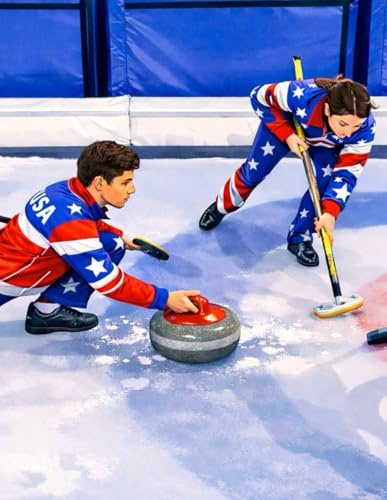 Curling Composition Notebook: Winter Sport Athlete Journal for Kids, Teens, and Adults