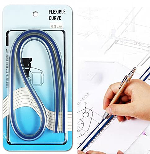 Maßgeschneiderte Näh und Designgrafiken Verwenden Sie ein flexibles Kurvenlineal, für professionelle Zeichnungen und Gemälde biegbar Flexible Kurve zum Nähen