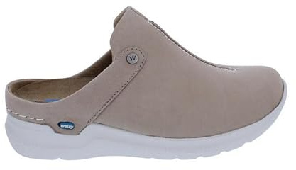 Wolky Clog Holland DB 0662536-125, Nubukleder, Beige, Fußbett zum Wechseln, Diabetiker geeignet Beige Gr. 39