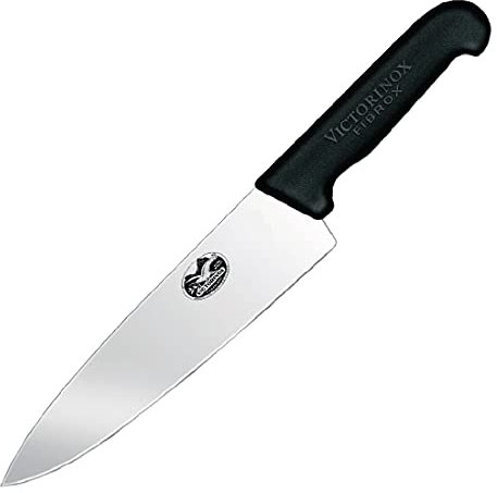 Victorinox 5.2063.20, coltello per sfilettare in acciaio inox da 20 cm, nero, standard