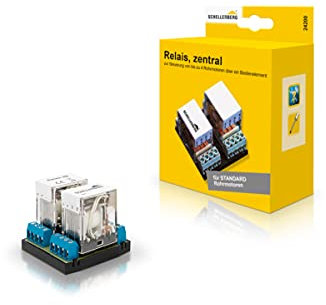 Schellenberg 24200 Roller Shutter Cut-Off Relay for Simultaneous Control of Up to 4 Roller Shutter Motors via Switch or Timer, Gray, Manual Operation, Flush-Mounted