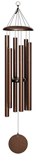 Corinthian Bells 44 Inch Copper Vein Wind Chimes for Outside Deep Tone, Large Memorial Wind Chime, Made in USA