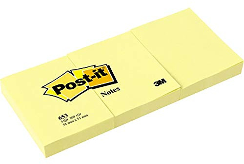 Post-it 653 Haftnotizen Haftnotizblock 38x51mm gelb