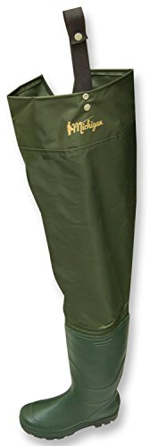 Michigan Waterproof Nylon Hip Waders for Fly/Coarse Fishing Size 6