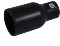 Auspuffblende rund 94mm schwarz 716.4-62B- Anschluss 49-57mm