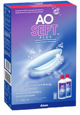 Aosept Plus Kontaktlinsen-Pflegemittel, Vorratspackung, 2 x 360 ml