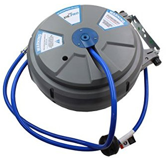 US Pro 8mm X 15 Metres Retractable Air Line Hose Reel B8183