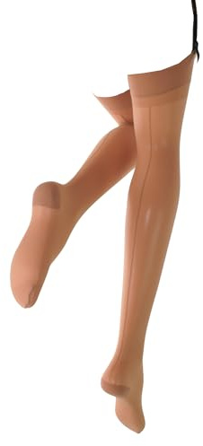 WOOTI TIGHTS calza da reggicalze con riga dietro DIAVOLA 20 den, S-M COSMETIC/T, sexy, romantica, colorata, velata, con riga di diversi colori