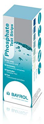 BAYROL Teststreifen Phospat 10 Analyse des Phosphat-Werts, türkis, 10 teststreifen