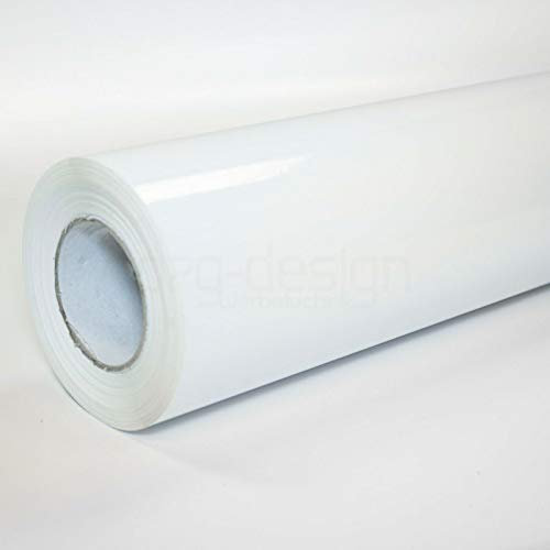 o7g-design Folie Weiß Hochglanz Türfolie Klebefolie Weiß Hochglanz Möbelfolie Dekofolie Küchenfolie Schrankfolie Tischfolie BLASENFREI bekleben | Weiß Hochglanz 2,1m x 1,06m breite (5,66EUR/m²)