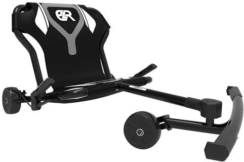 EzyRoller Pro X Trike Kinder Fun Fahrzeug Funfahrzeug Dreirad Kinderfahrzeug Erwachsene (schwarz)