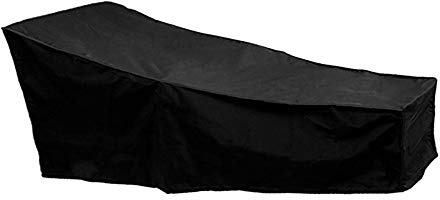 Housse pour Chaise Longue Jardin en 190T Oxford Imperméable,Bâche Transat Exterieur Couverture Bain de Soleil Transat Housse de Protection Bain de Soleil Anti-UV/Vent/Poussière(208x79x41-79cm)