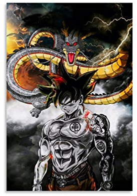 SHEFEI 6010-Dragonball Poster, dekoratives Gemälde, Leinwand, Wandkunst, Wohnzimmer, Schlafzimmer, Gemälde, 60 x 90 cm