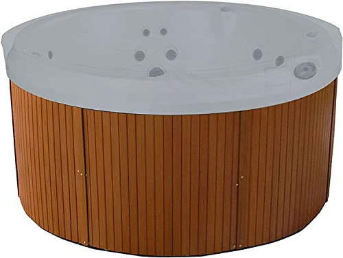 Schleuder Abdeckung für runde Pools, Solarplane für Pool, Schutzhülle für Whirlpool, wasserdicht, 100, UV-beständig, 420D, für Außenbereich, Spa, Badewanne (Ø 200 x H 30 cm)