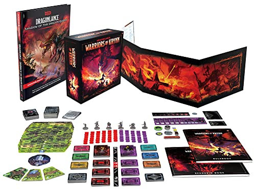 Dungeons & Dragons Dragonlance: Shadow of The Dragon Queen Deluxe Edition (D&D-Abenteuer, Spielleiterschirm + Brettspiel Warriors of Krynn Englische Version), D09880000