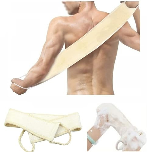 Buy-Simplicity® Exfoliating Backwash Belt | Back Cotton Scrubber for Shower | Exfoliating and Cleaning Back Scrubber