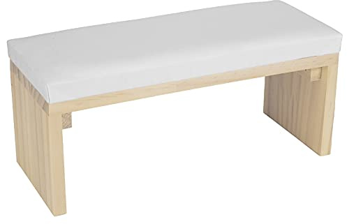Handauflage Nagelstudio, Nagel Handauflage mit Holzhalterung, Strapazierfähiges, Weiches PU-Leder Maniküre Kissen für Den Nageltisch(Weiß)