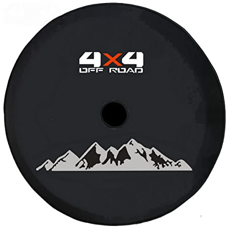 Aolowewin for Jeep Spare Tire Cover with Camera Hole, Camera Hole Position Holder, Spare Wheel Protector fit for Wrangler Compass (XL Size: 245/75R17, 255/70R18, 285/70R17)