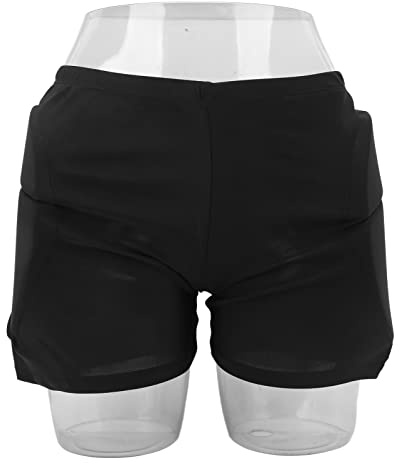 Topyond Pantalones Cortos Acolchados Protectores, Pantalones Cortos Protectores Resistentes Al Calor para Ciclismo, Deportes De Esquí, Nailon Y EVA Respetuosos con La Piel, La Elección (M-Negro)