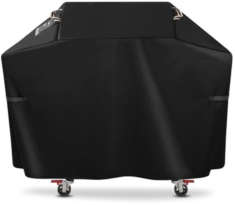 Ultimate Durable 60 Inch Grill Cover for Outdoor Grill,Heavy Duty Waterproof Rip-Proof BBQ Cover,Fade Resistant Gas Grill Cover with Straps,3-4 Burner Barbecue Cover for Weber Char-Broil Nexgrill,etc
