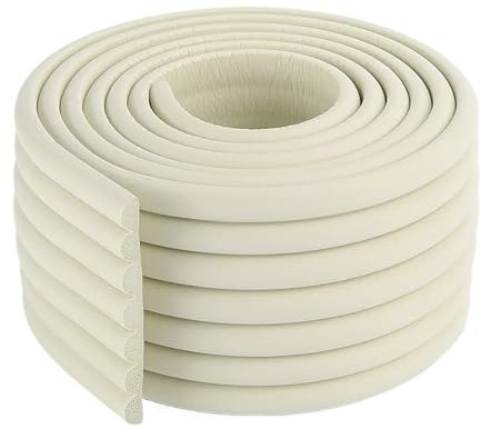 WJIAYAO Kantenschutz 2 Meter Sicherheitsschutzstreifen Tisch Schreibtisch Kantenschutz Streifen Eckenschutz Möbelecken Kinder Sicherheitsschaumschutz(White)