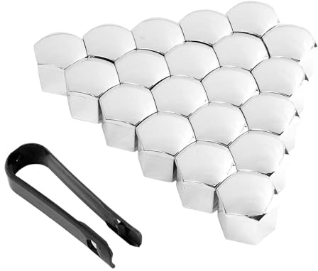 Radmutterabdeckungen für Autoreifen, Radmutterkappen | Set Radmutterkappen | Reifenmutterabdeckungen mit Entfernungswerkzeug, Ersatzstaubkappen, 17mm 19mm 21mm, decortio