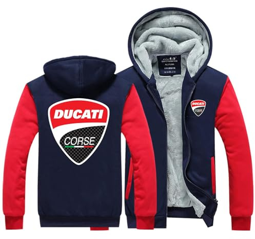 Felpe con Cappuccio da Uomo per Duca-Ti Felpe con Cappuccio Giacche con Cerniera Completa Tempo Libero Casual Cappotti Sport all'Aria Aperta Abbigliamento da Lavoro Capispalla