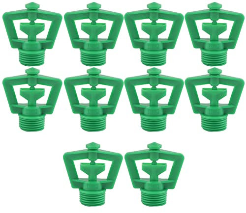 Jerliflyer 10PCS G1 2 Male Thread 360 Degree Rotating Sprinkler for Garden Lawn Irrigation Supplies Sprinkler for Garden Lawn