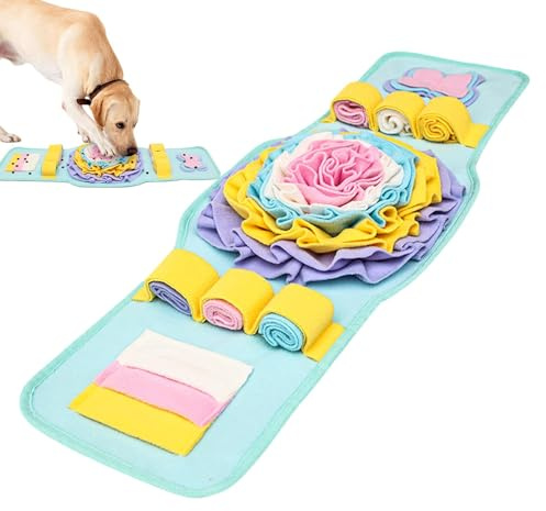 Sniffmatta hundar, klockstil hundträningsmattor, 28,5 x 80 cm bedårande halkskydd långsamma matningspads bitbeständig näsarbete snusdyna interaktiv för hundfoderfärdigheter