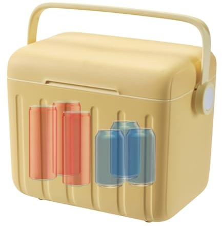 Isolierte Kühlbox - Kühler für die Konservierung von Milch mit 6 Kühlakkus - 6 Liter Tragbare Kühlbox Für Picknick Camping Sport Wandern Angeln Notvorrat Outdoor