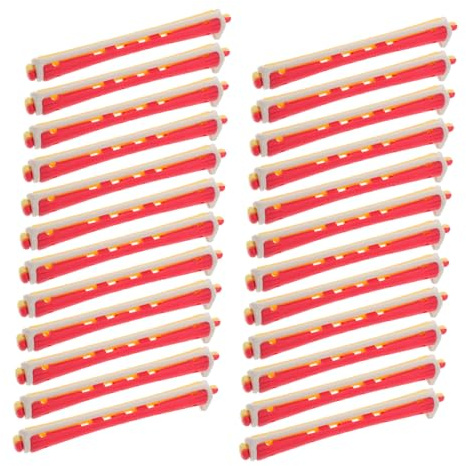 Healvian 24 piezas Varillas Rizadas Huecas para Cabello Rulos sin Calor para Ondas Naturales Diseño Protector para Peinados Casa y Salón Rizadores Profesionales para Mujeres