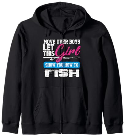 Chemise de pêcheur Fille Move Over Garçons Fille Montrer Comment pêcher Sweat à Capuche