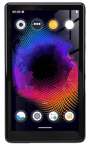 Generic 128GB MP3 Player WiFi MP4 MP5 Player with 5.0 Inch Touch Screen HiFi Sound for Kids Adults Music Lovers ABS Black (Black)