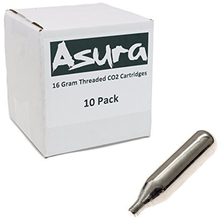 Asura 16 Gram CO2 Threaded Cartridges 10 Count