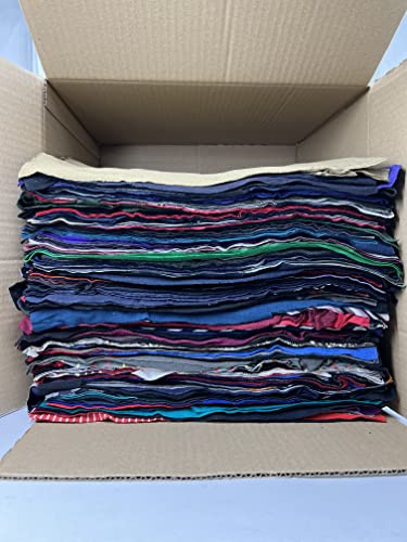 R+H Putzlappen gestanzte Baumwollputzlappen im 10 kg Karton, 38 x 38cm (Trikot bunt)