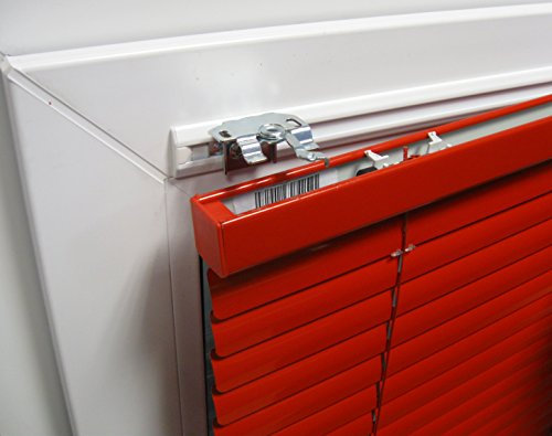 ps QUICKFIX Klebeleisten für Jalousien - auf Maß - bohrfreie Montage am Rahmen Ihres Aluminium- oder Kunststofffensters - Hier bis 200 cm Breite