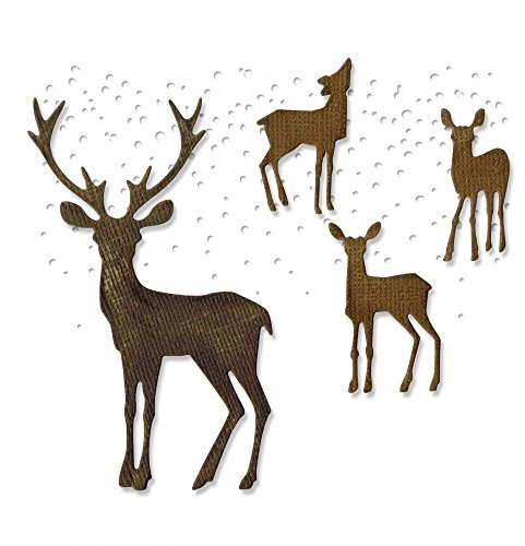 Sizzix Thinlits Stanzschablonen-Set 5 STK. -Winterwunderland von Tim Holtz, Stahl, Mehrfarbig, 19.1 x 14.4 x 0.4 cm