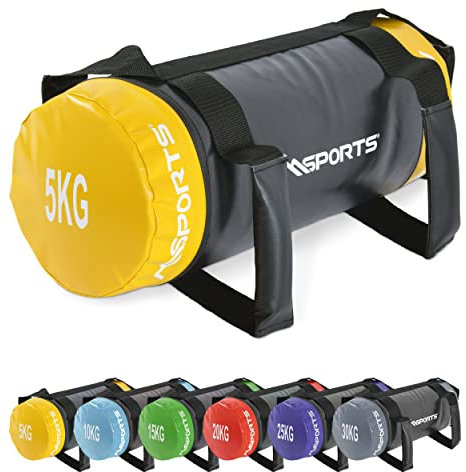 MSPORTS Power Bag Premium 5-30 kg Fitness Bag - Sandsack für Functional Fitness Gewichtssack (5 kg)