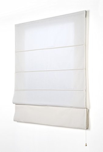 Estores Basic, STOR Plegable con Varillas, Crudo, 150x250cm, estores para Ventana, estores Plegables (24145)