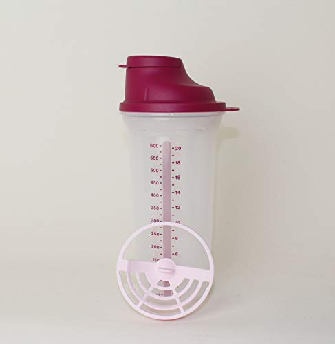 TUPPERWARE Shake-It Shaker 600ml Beere + Mini Trichter Lila