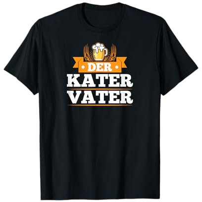 Der Kater Vater Bier Lustiges Vatertag Papa T-Shirt