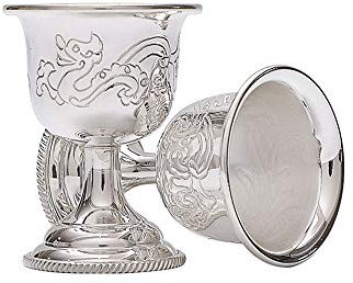 XXSC-ZC Copa de Vino de Plata esterlina, Vidrio de Ron de algodón de Jerez del Licor, Copa de Vidrio de Tiro Hecho a Mano, Adecuado para licores
