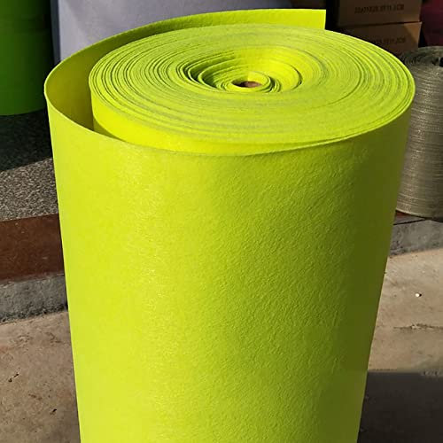 Yimihua 3mm Dicker Filz Stoff, Filzstoff Bastelfilz Farbig Filz Blätter Vliesstoff 100 x 100 cm Kinder DIY Zubehör zum Handwerk Nähen Projekte,Helles Gelb(Size:1m*1m)