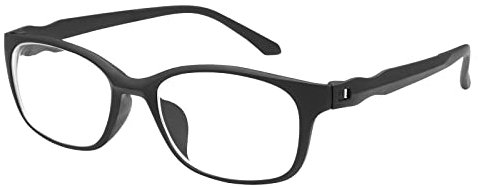 MIRYEA Miopía Gafas de Distancia Para Hombres y Mujeres Retro Gafas Para Miopes TR90 Ligero Gafas Miopía Negro Gafas De Montura Completa Marco CompletoFiltro de Luz Azul ESTAS NO SON GAFAS DE LECTURA