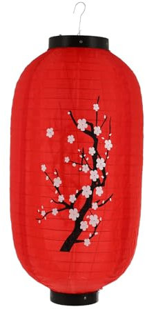 PRETYZOOM Ornamento Celebrazione Lanterna di Carta Giapponese Appesa Fiori di Ciliegio Giapponese Lanterna di Carta per Ombra Light Restauranti Fare Regali per La Casa Red