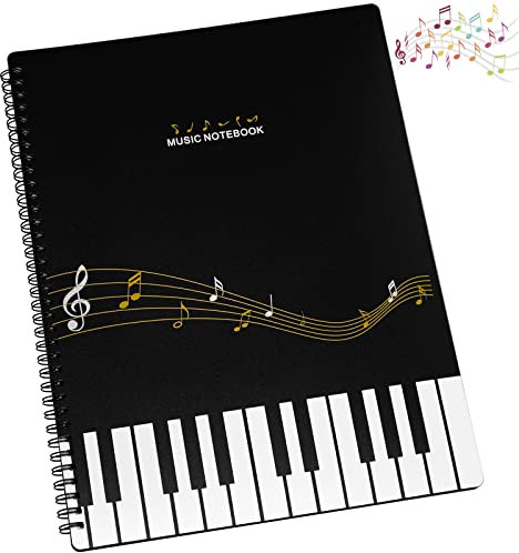 Musikordner,A4 Größe,30 Seiten,Aufklappbar,Binder-Ordner,wasserdicht,Transparent und gut sichtbar,für Notenblätter Klavier Gitarre Violine,Konzert-Chorfolder für Musiker und Band Music Note