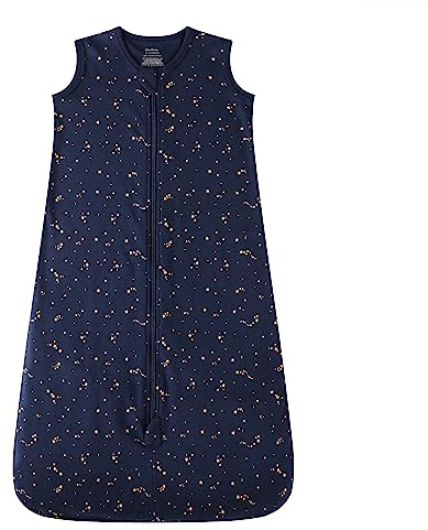 Owlivia Bio-Baumwolle Baby Schlafsack 0.5 Tog Jungen Mädchen Schlafsack, Tragbare Baby-Decke mit 2-Wege-Reißverschluss (Sternenhimmel, 18-24 Monate)