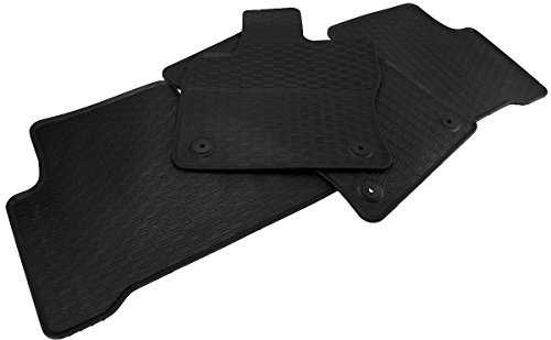 Fußmatten Kompatibel mit Touran II (5T) Touran Cross Bj 05/2015 Automatten | Gummimatten NEU Premium Qualität 100% paßgenau Allwetter Waben Design Schmutz Schnee & Feuchtigkeit rutschfest 4-tlg. schwarz