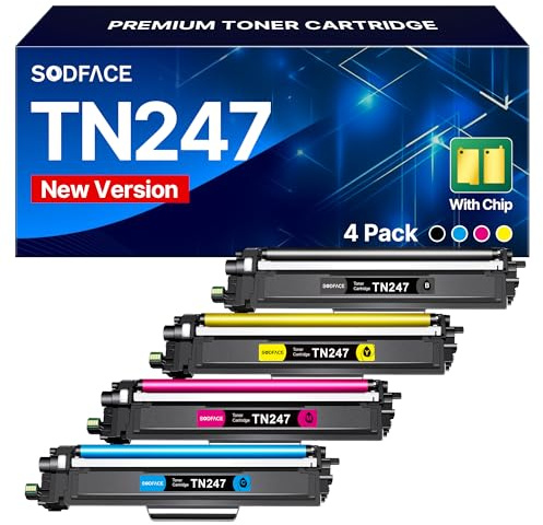 TN247 TN-243CMYK Toner MFC L3750CDW MFC-L3770CDW 4er-Pack TN-247 TN243 | Kompatibel für Brother MFC L3750CDW DCP-L3550CDW MFC-L3770CDW HL-L3210CW HL-L3230CDW MFC-L3730CW Schwarz Cyan Gelb Magenta