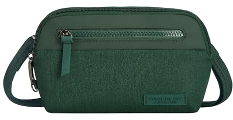 Travelon Anti-Theft Metro Convertible Small Crossbody Bag, Forest Heather, One Size, Anti-theft Metro Convertible Small Crossbody Bag